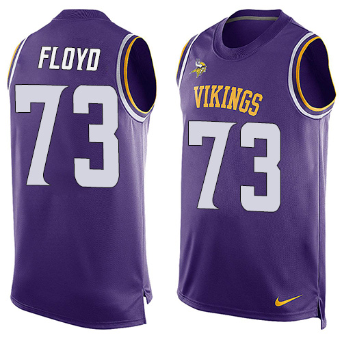 Men's Limited Sharrif Floyd Nike Jersey Purple - #73 Player Name & Number Tank Top NFL Minnesota Vikings